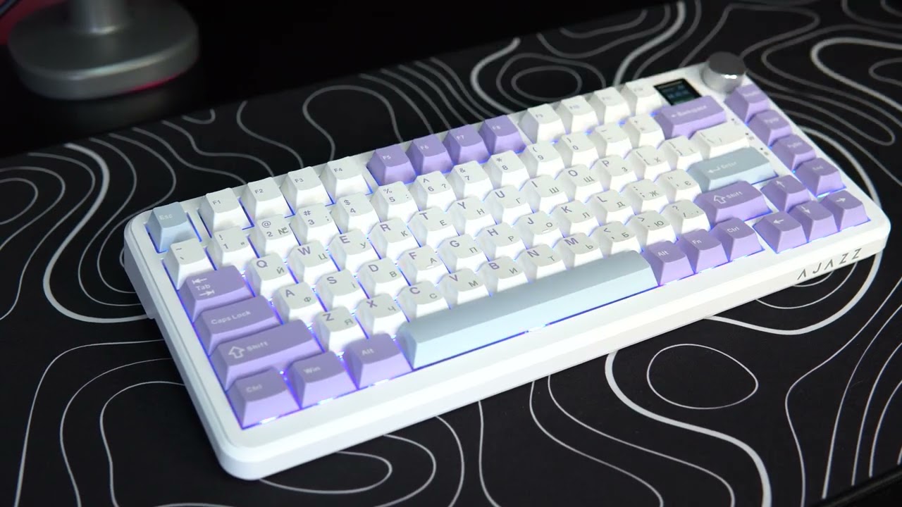 Ajazz AK820 MAX Magnetic switches Purple RGB
