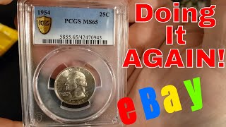 Unboxing A $100 eBay Mystery Silver Coin Grab Bag  Was It Worth It? Silver Stacking PCGS Coin Snobz