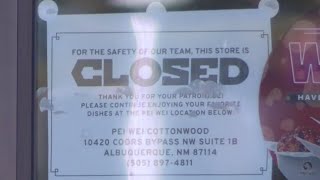 Albuquerque Pei Wei location shuts down
