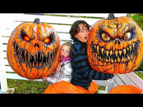 Celui qui ouvrira la PLUS MOCHE CITROUILLE de Halloween GAGNE