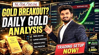 DAILY GOLD CHART ANALYSIS 📊 16 JUNE 2026 | TRADESENSE TRADING INSTITUTE |