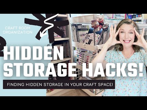 Hidden Storage Hacks || Craft Room Organization