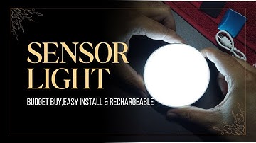Unboxing & Installing Motion Sensor Light: Budget-Friendly & Rechargeable!