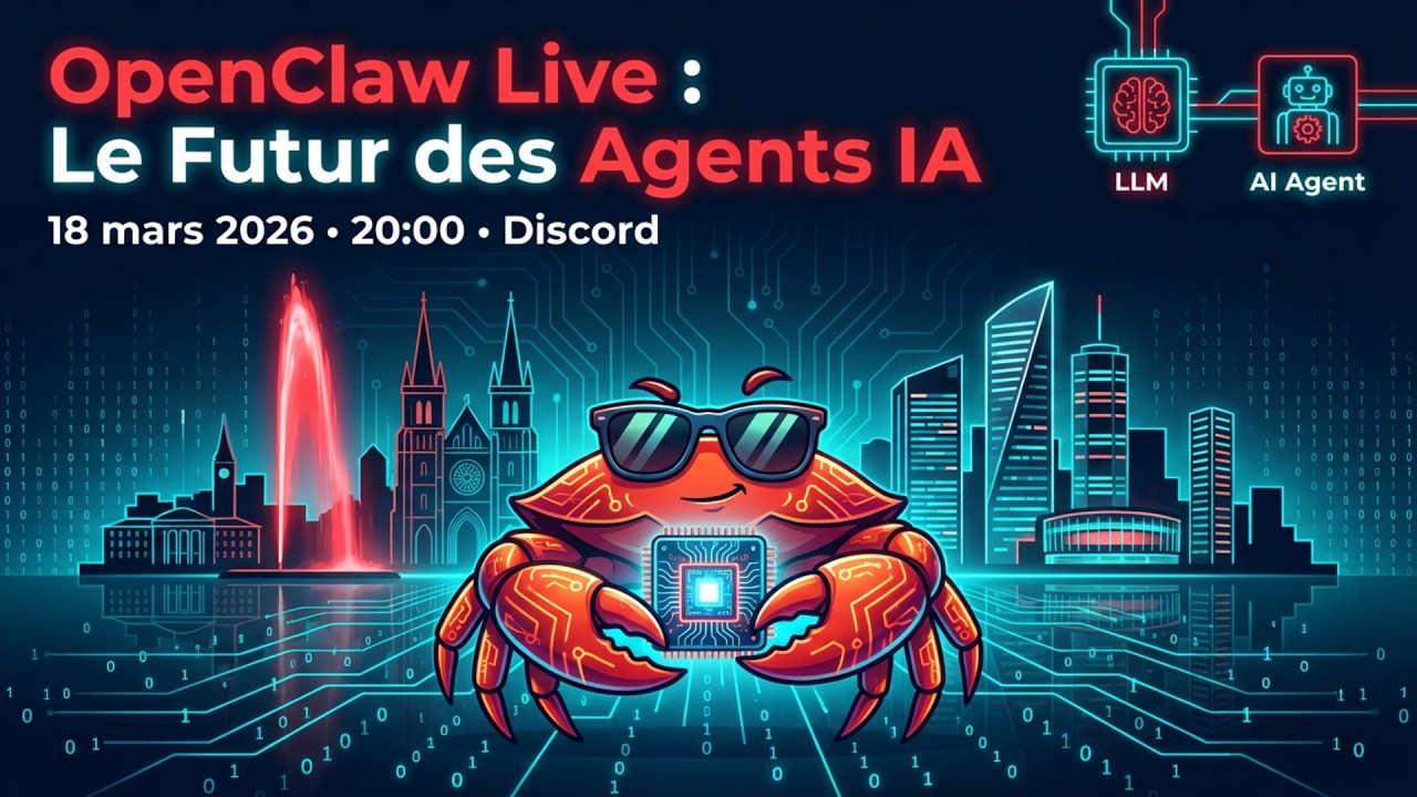 OpenClaw Live : Le Futur des Agents IA | 18 Mars 2026 20H | Discord # ...