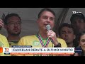 Cancelan a último minuto debate de Lula y Bolsonaro en Brasil