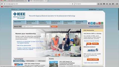 How to create your own IEEE account