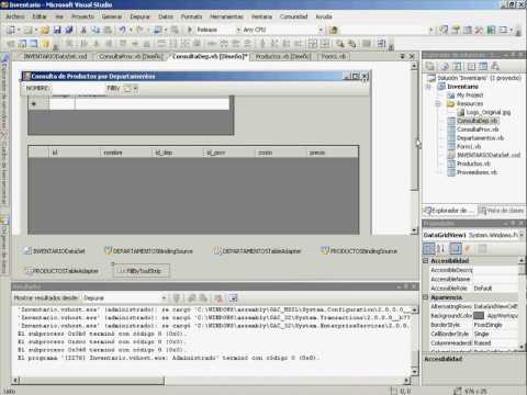 Formularios enlazados a datos SqlServer desde VB .NET - 3/3