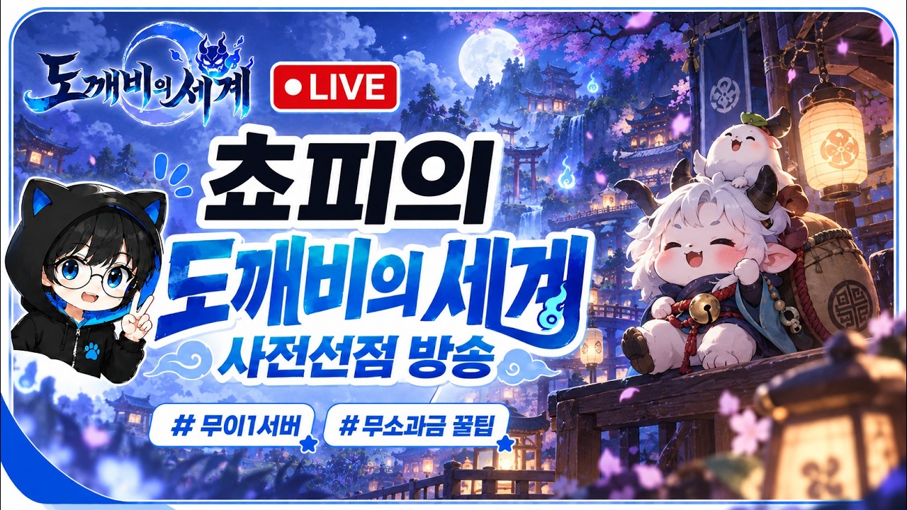 [도깨비의세계]긴급라이브 방송 6시 이번에는 어떤 보상이?   / 쵸피