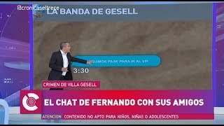 El chat de Fernando Báez con sus amigos durante la noche de la fatal golpiza