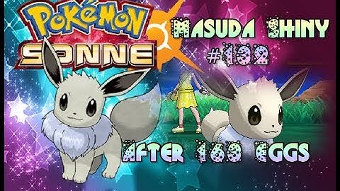 Live! Shiny Eevee / Evoli via Masuda Method after 163 Eggs ( Ultrasun )