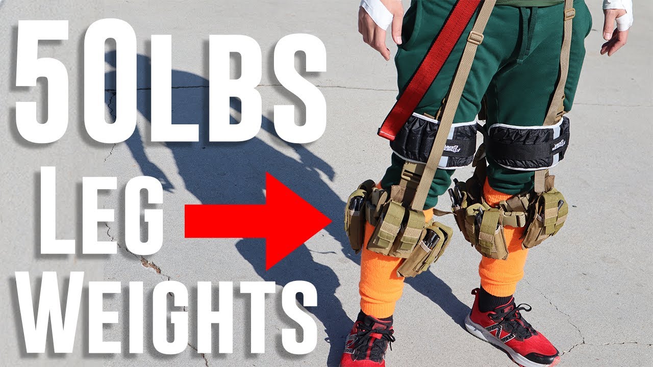 I wore Rock Lee's leg Weights for TWO WEEKS, did I get faster??? - YouTube