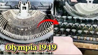 Restoration antique typewriter from 1949.