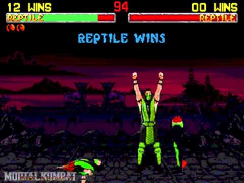 Mortal Kombat 2 - Sega 32X - Reptile - Fatality 2 - YouTube