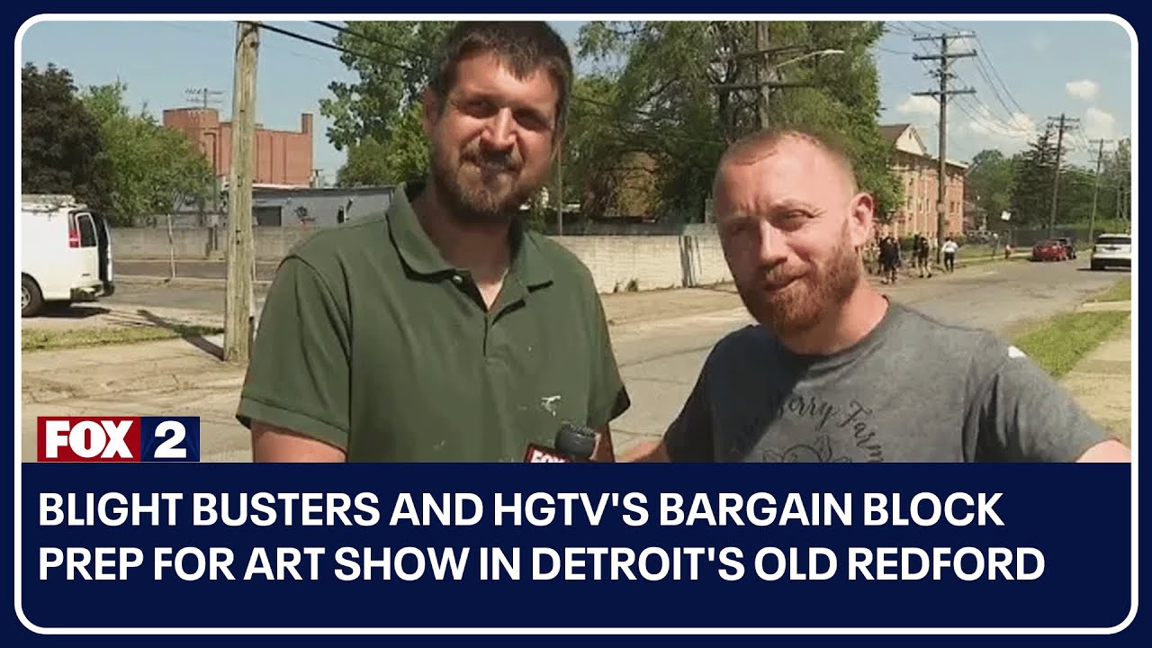 Blight Busters and HGTV's Bargain Block prep for art show in Detroit's