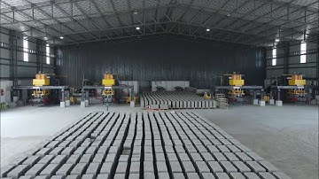 Fully Automatic 4 machine fly ash brick making plant| Hydro Bricks | Conveyortech Engineers.