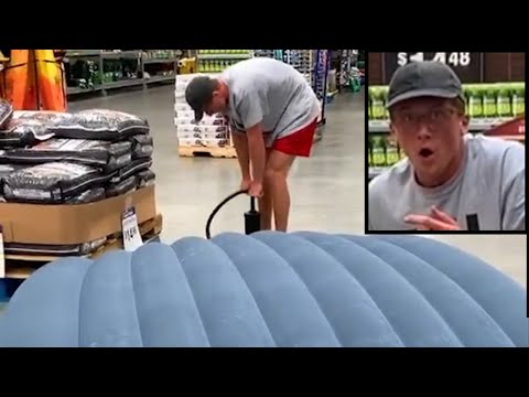 Inflating an Air Mattress Until it Explodes!