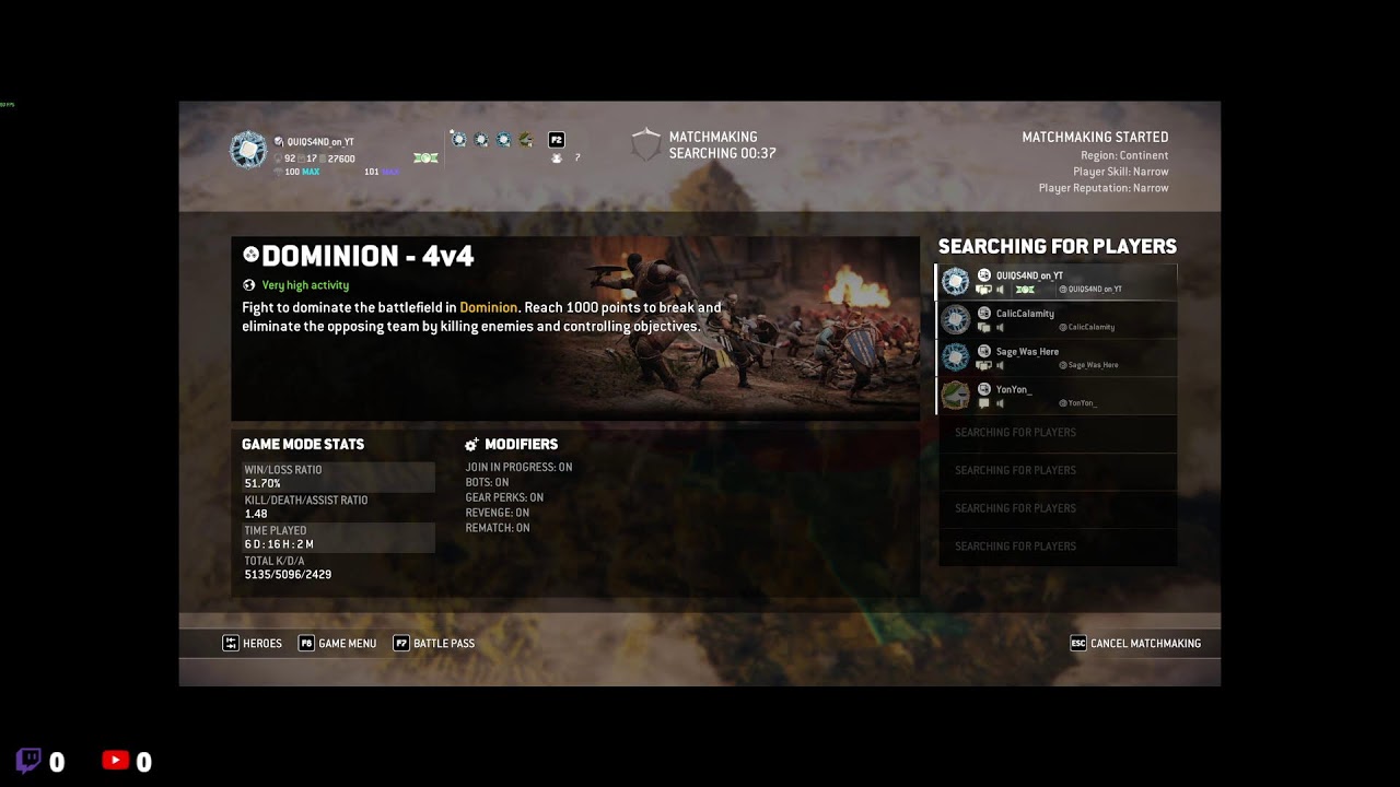 Casual For Honor with Wife and Chatting(live chat, bad player lol)