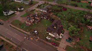 Drone Footage of Gaylord MI Tornado 5-20-2022