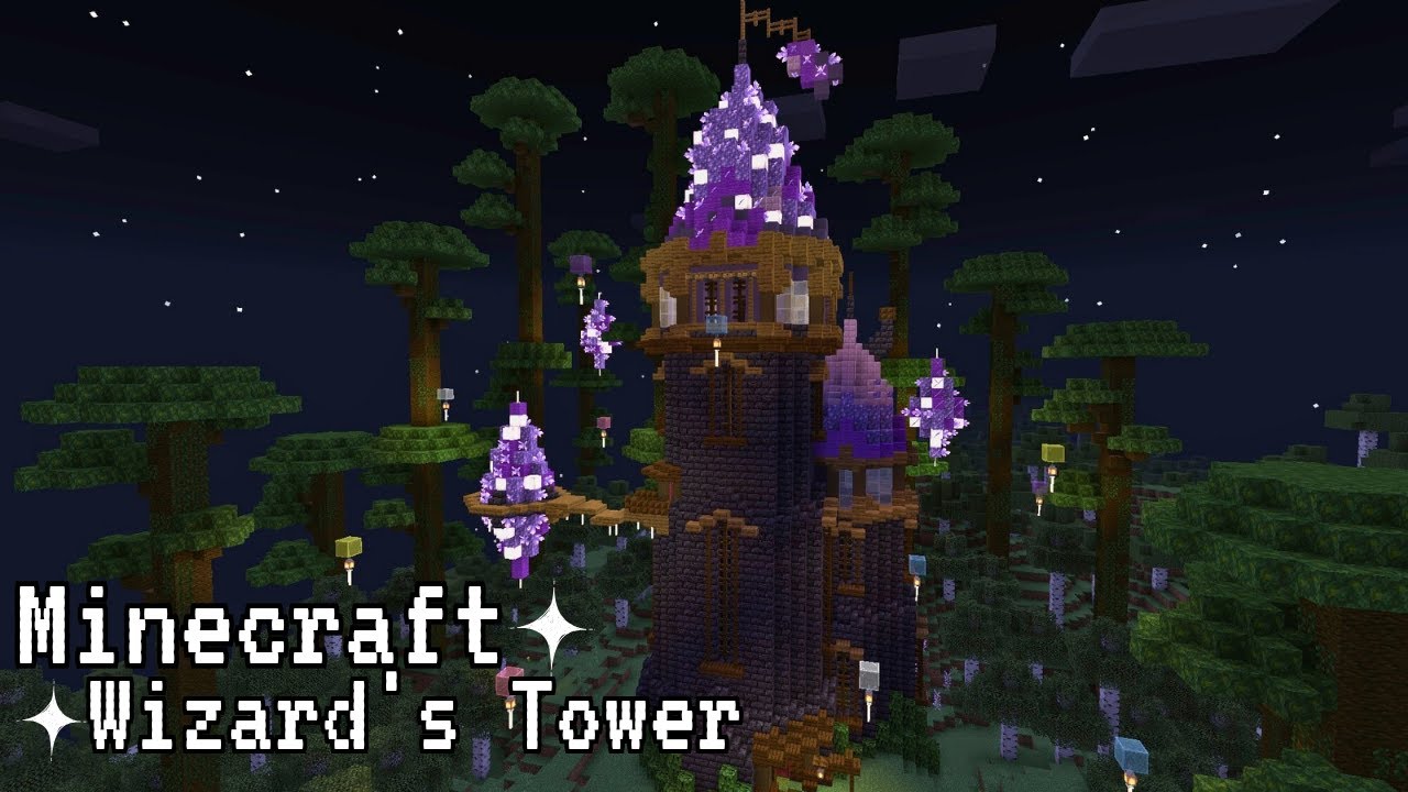 | 🪄 Building A Wizard's Tower | Part 1 | Minecraft Speed Build | - YouTube