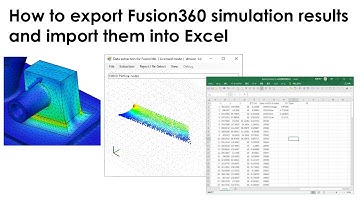 How to export Fusion360 simulation results and import them into Excel.