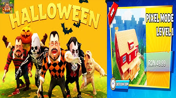 Dark Riddle - New Update & Halloween Update - 6 New Neighbor Skins & New PIXEL MOD GAME