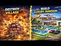 DESTROYING A VILLAGE 💣 | BUILDING A LUXURY MANSION 😱 | MOST DEADLY TNT | MINECRAFT