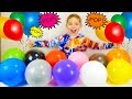 Learn colors with balloons for children - Apprendre les couleurs avec des ballons thumbnail