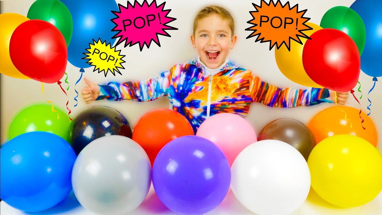 Learn colors with balloons for children - Apprendre les couleurs avec des ballons