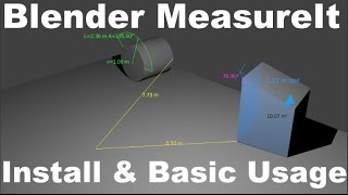 Measureit Blender, Install & Basic Usage