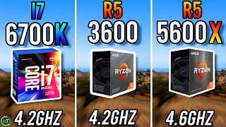 i7 6700k vs Ryzen 5 3600 vs Ryzen 5 5600X - Tested in 2023