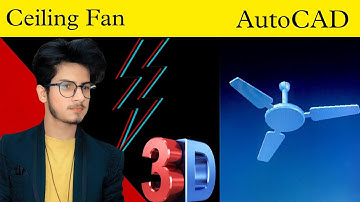 Ceiling Fan 3D model | AutoCAD | Satyam Jha | #autocad #3dmodeling #ceilingfan