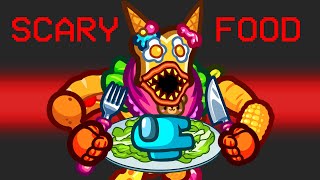 Scary Food Mod in Among Us