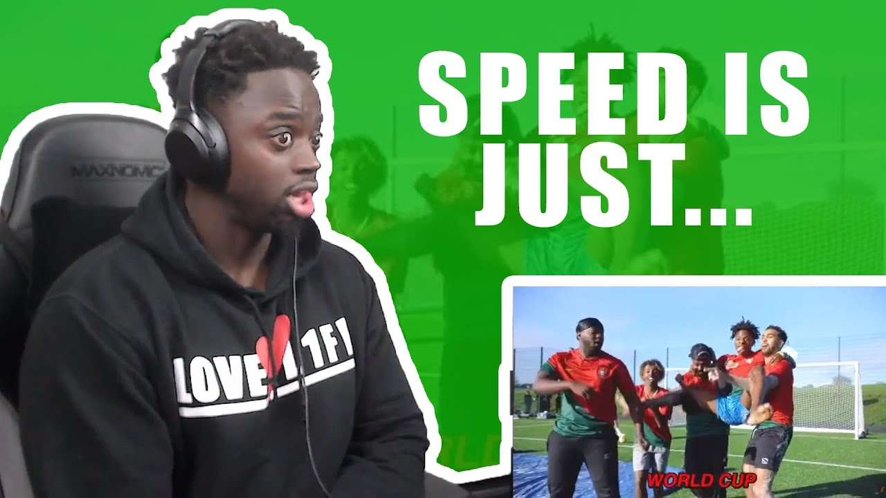 Reacting To Extreme World Cup Football Challenges ft Speed