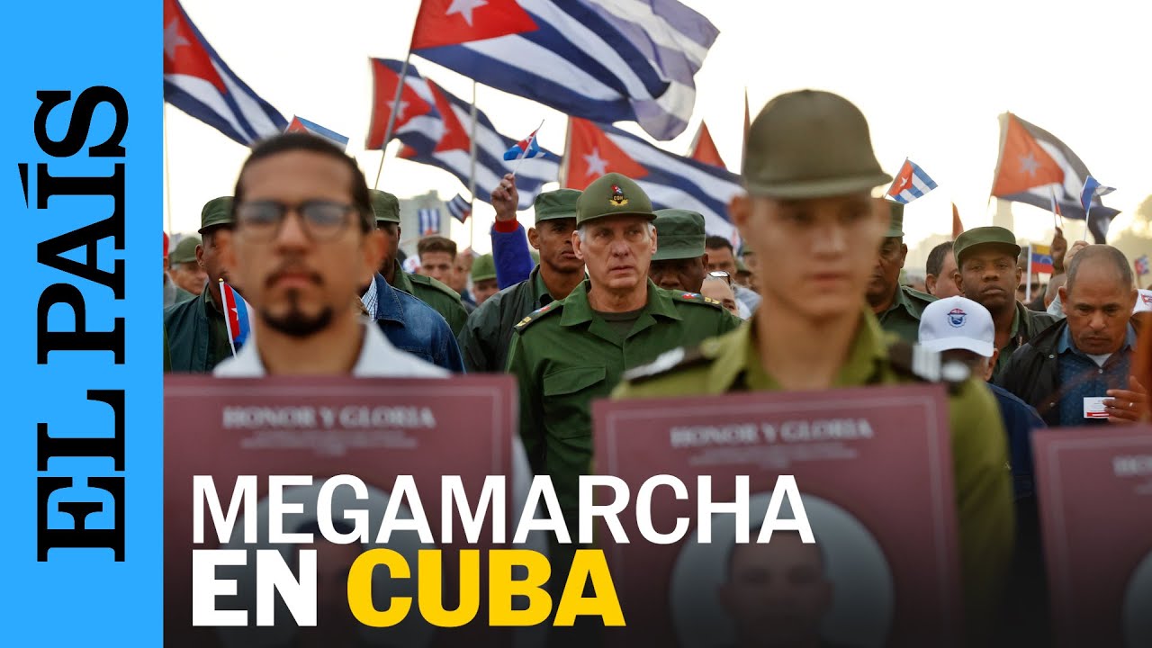 MILES de CUBANOS marchan en honor a los SOLDADOS CAÍDOS en el ATAQUE de EE UU a VENEZUELA | EL PAÍS