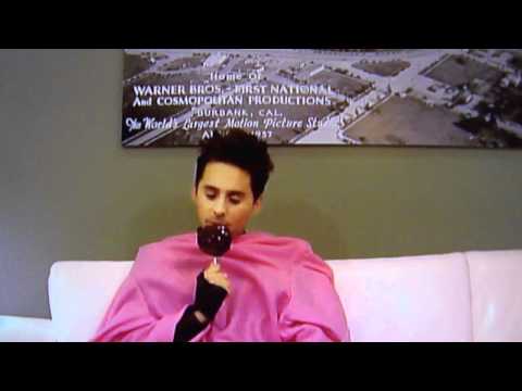 Jared Leto in a pink Snuggie (short clip)