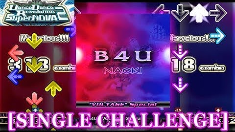 【DDR SN2】 B4U -"VOLTAGE" Special- [SINGLE CHALLENGE] 譜面確認＋クラップ