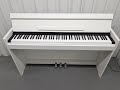 Yamaha arius ydps51 digital piano and stool in satin white stock number 24256