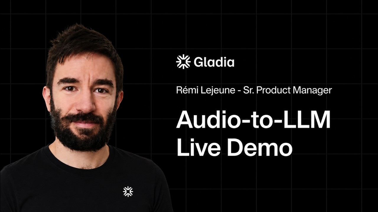 Audio-to-LLM Demo: Summarizing a YouTube video with Gladia and Mistral