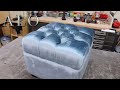 HOW TO UPHOLSTER A TUFTED OTTOMAN - ALO Upholstery