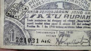 OEANG DAERAH (ORIDA) LAMPUNG, 1 Rupiah