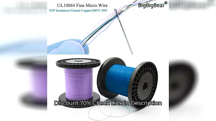 10M/100M UL10064 FEP Wire 40/36/34/32/30/28/26AWG PTFE Plastic Ultra Fine Micro Litz Wires Solder Hi