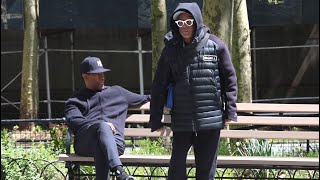 Denzel Washington And Spike Lee Goofing Off Before Filming Scene For 