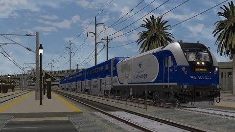 Open Rails Custom Surfliner Equipment SC-44 Testing