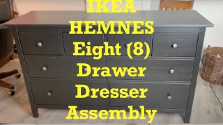 IKEA's HEMNES Eight Dresser Drawer Step by Step Assembly Tutorial [IKEA HEMNES Dresser Assembly]