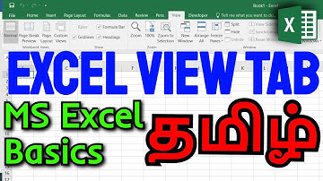 Excel View Tab - MS Excel Basics Tamil - Part 17