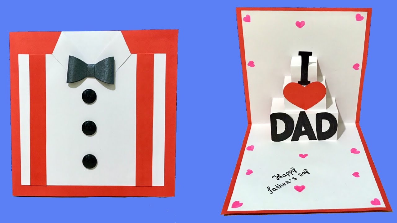 32)Cách làm thiệp chúc mừng ngày của cha _ Father's Day Cards | Sáng Tạo  Thủ Công - YouTube
