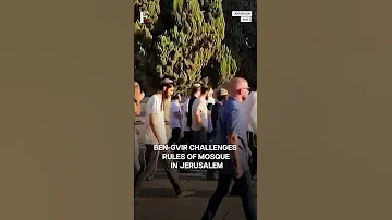 Israel S Ben Gvir Prays At Al Aqsa Mosque Compound Challenges Rule Subscribe To Firstpost 