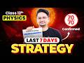 Class 12 Physics Board Exam 2026 🔥 | Last 7 Days Strategy to Score 70/70 by Abdul Sir
