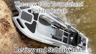 Ascend 133x Tournament fishing kayak review and stability test.