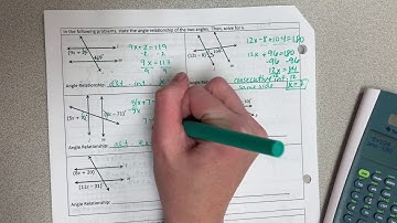 Geometry Chapter 3 Test Review